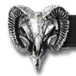 Alchemy belt buckle B95 Ram's Skull